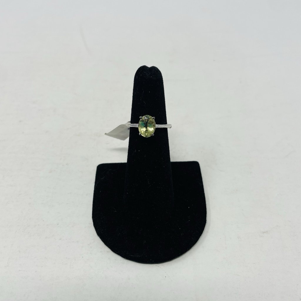 Shop Lc Madagascar Olive Apatite Size 5 Platinum Over Sterling Silver Ring 5082 45$